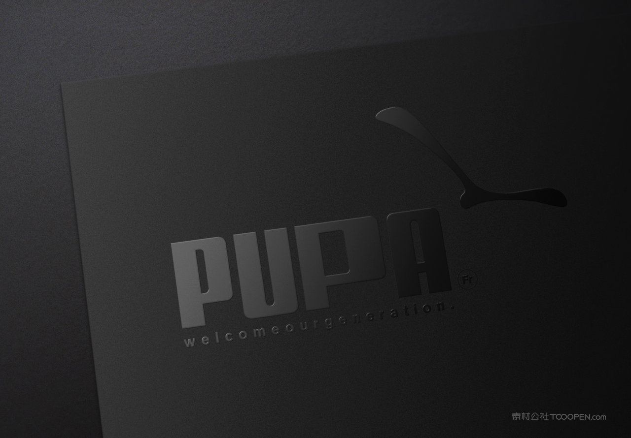 UV印刷工艺黑色logo样机