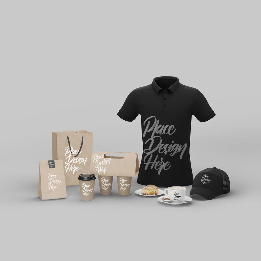 咖啡店品牌标识样机