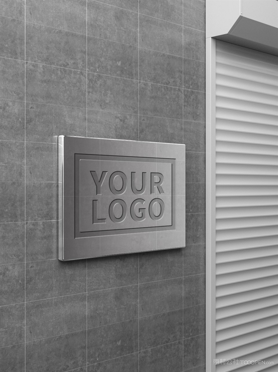 金属反光logo牌样机