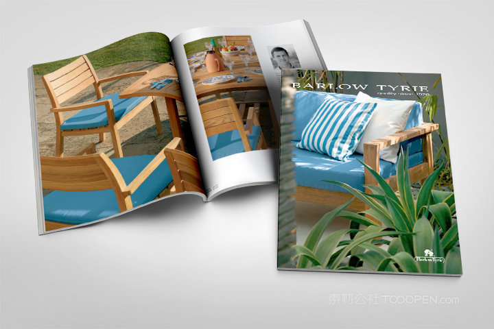 magazine 胶装家居生活杂志细节样机 (7)