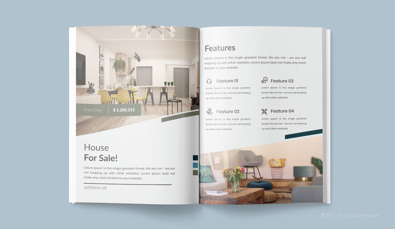 A4画册样机杂志内页杂志效果