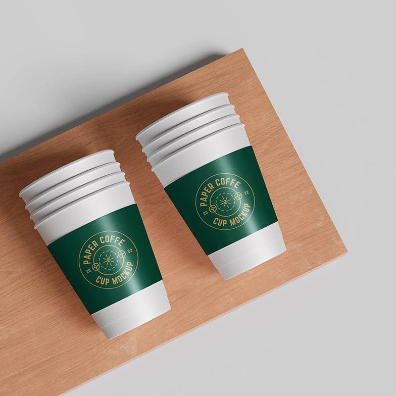 咖啡纸杯包装样机