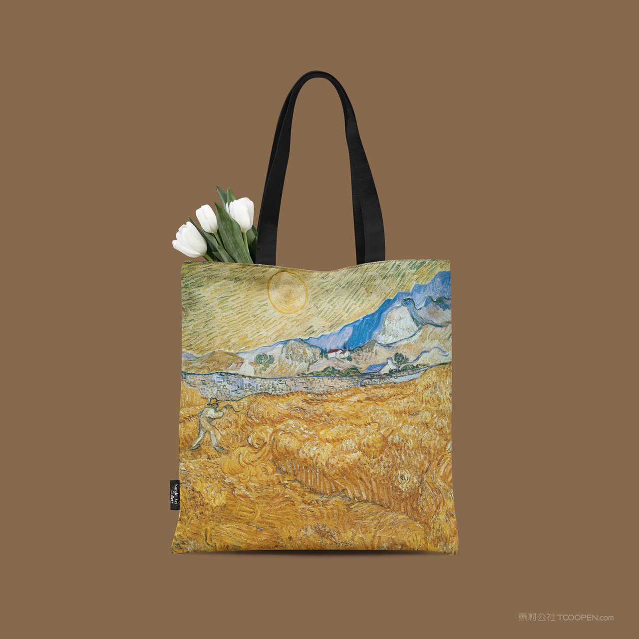 美术艺术展览馆手提袋无纺布袋帆布袋样机