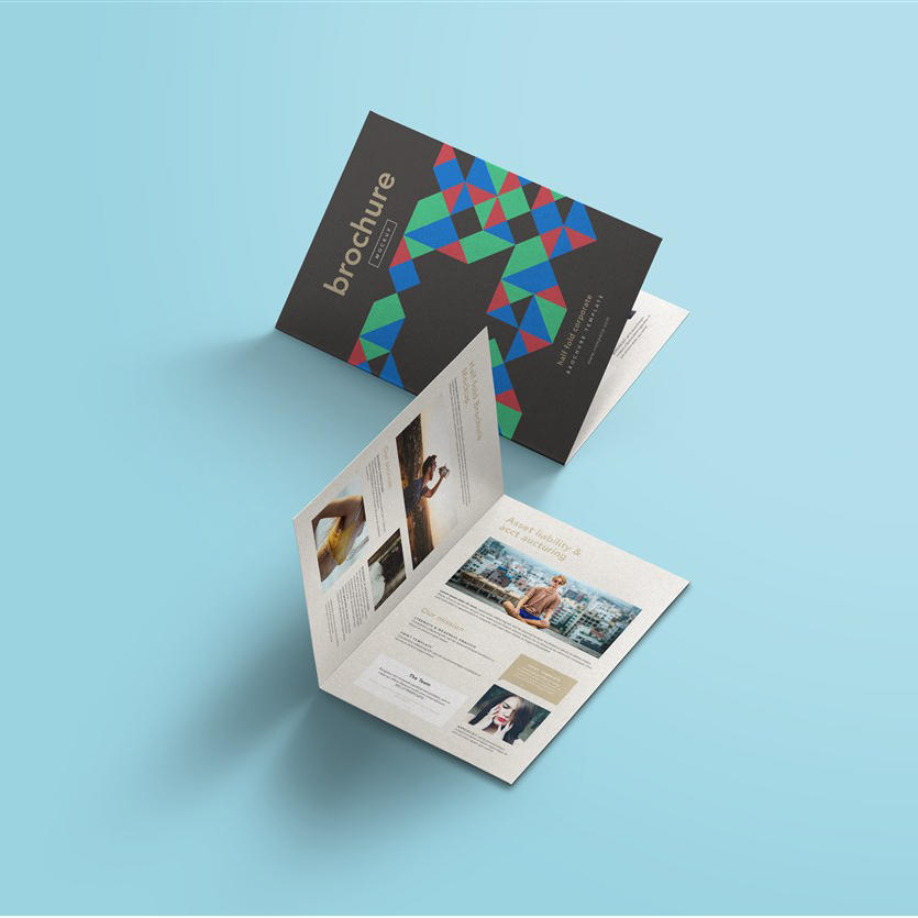 折页宣传册样机