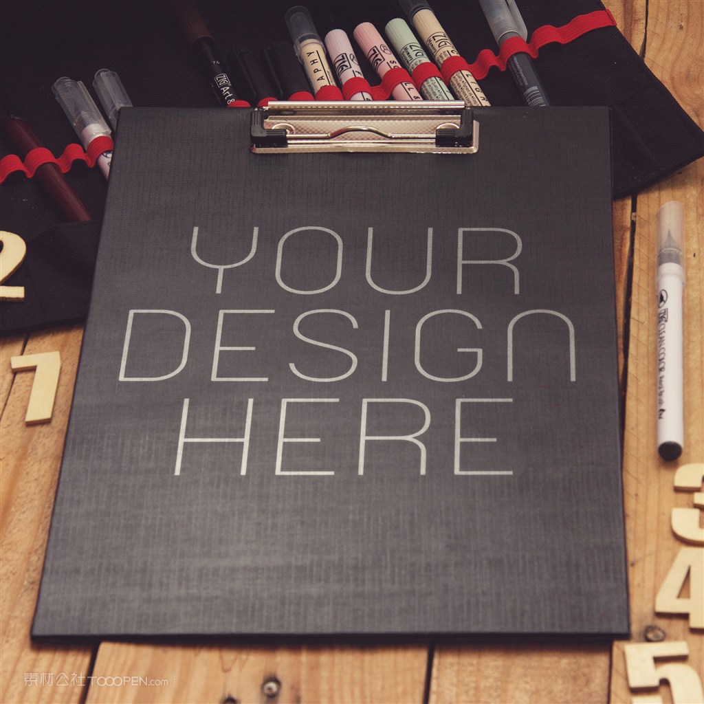 logo画板夹展示样机