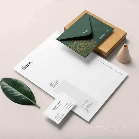 信封邀请函名片文档贴图样机