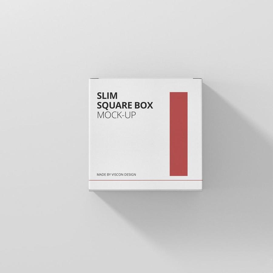 简约方形纸盒样机