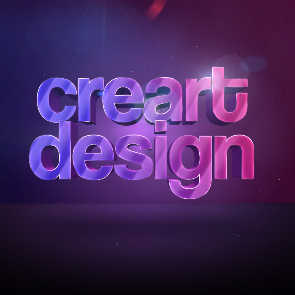 炫彩立体logo素材贴图模版