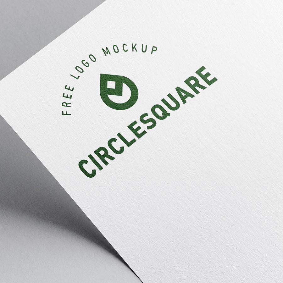 白色细纹纸张一脚logo样机