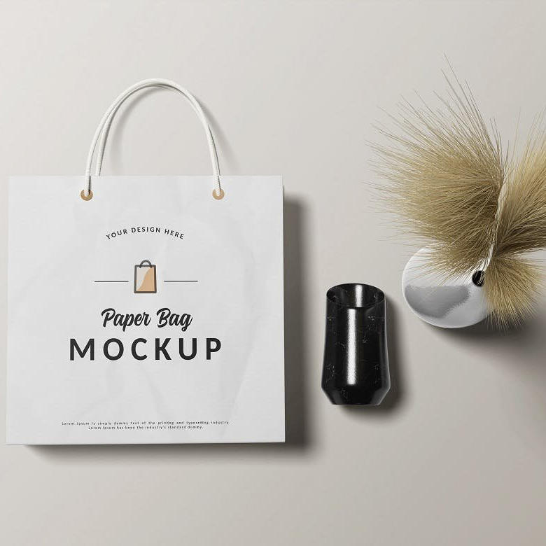 白色手提袋纸袋样机