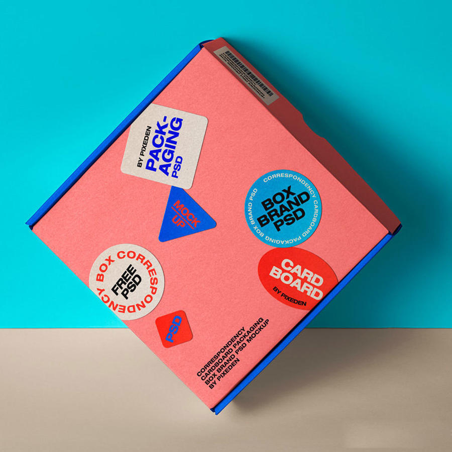 包装纸盒样机分层设计psd素材盒子分层psd素材