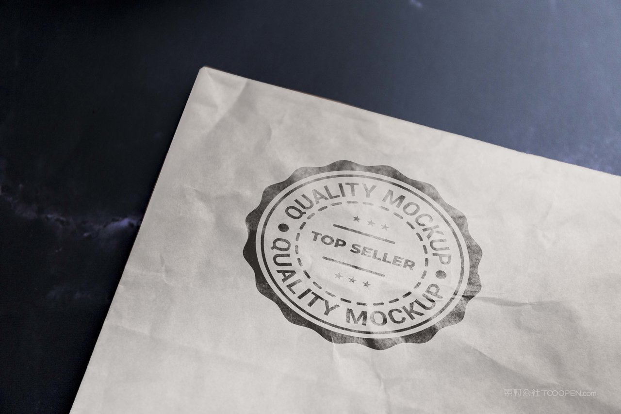 白色牛皮纸logo样机