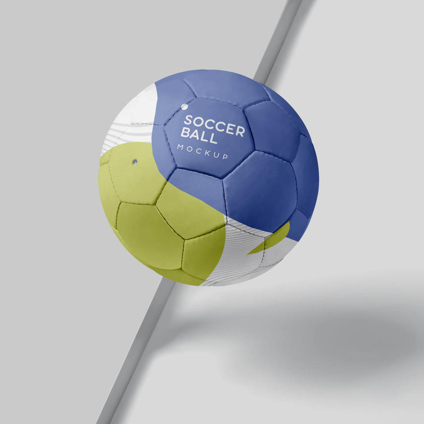 足球运动品牌logo样机