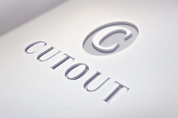 立体标志样机模板