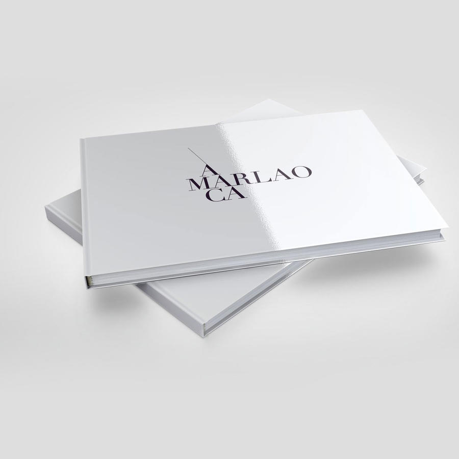 硬壳封面宣传册横版画册书籍展示效果样机