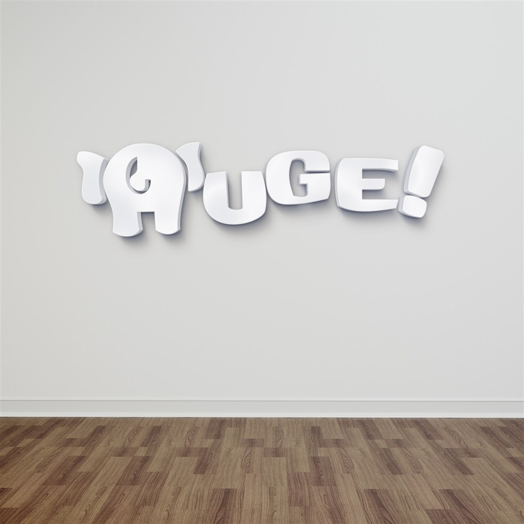 室内形象墙立体感logo样机