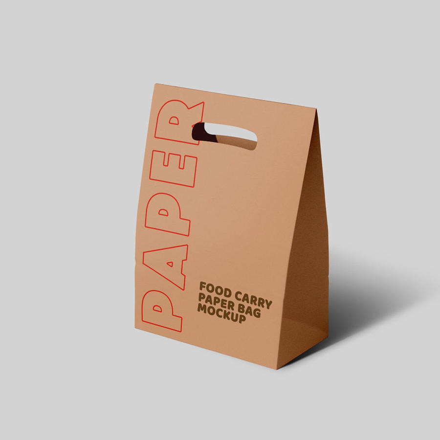 产品包装袋样机psd素材袋子纸袋psd分层设计素材