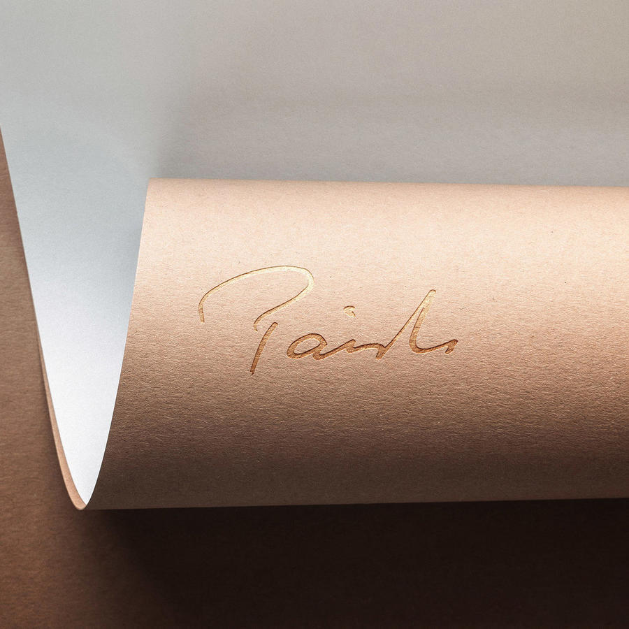 立体烫银logo样机