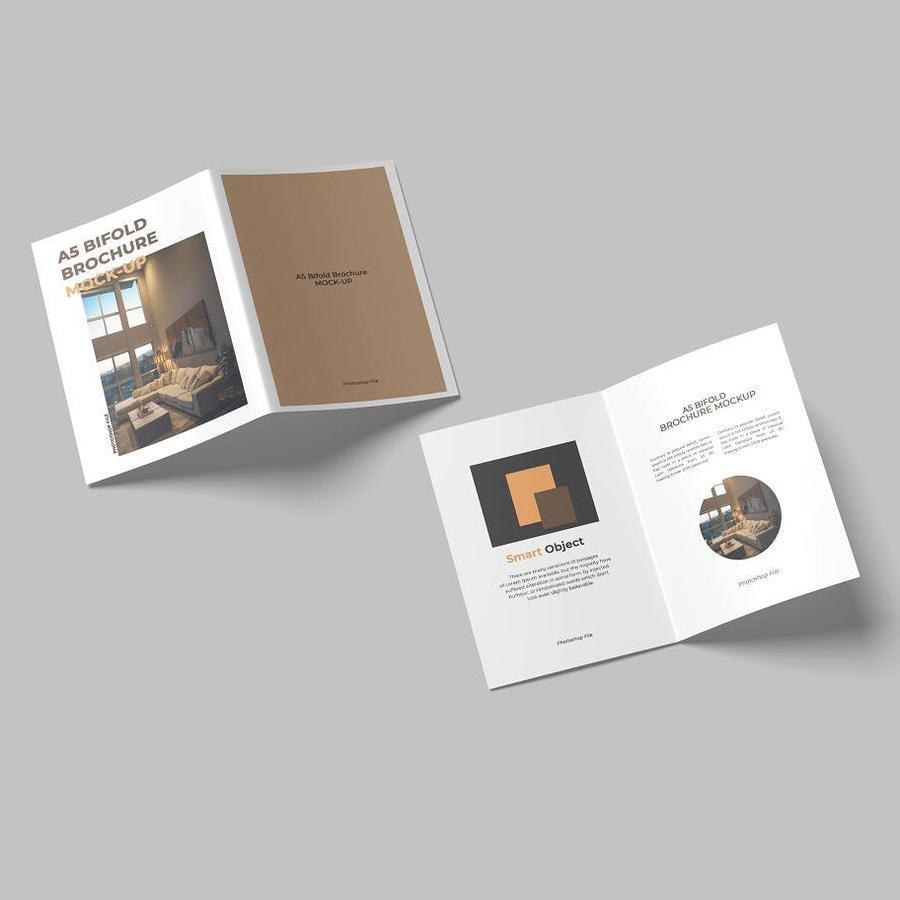 画册展开样机模板