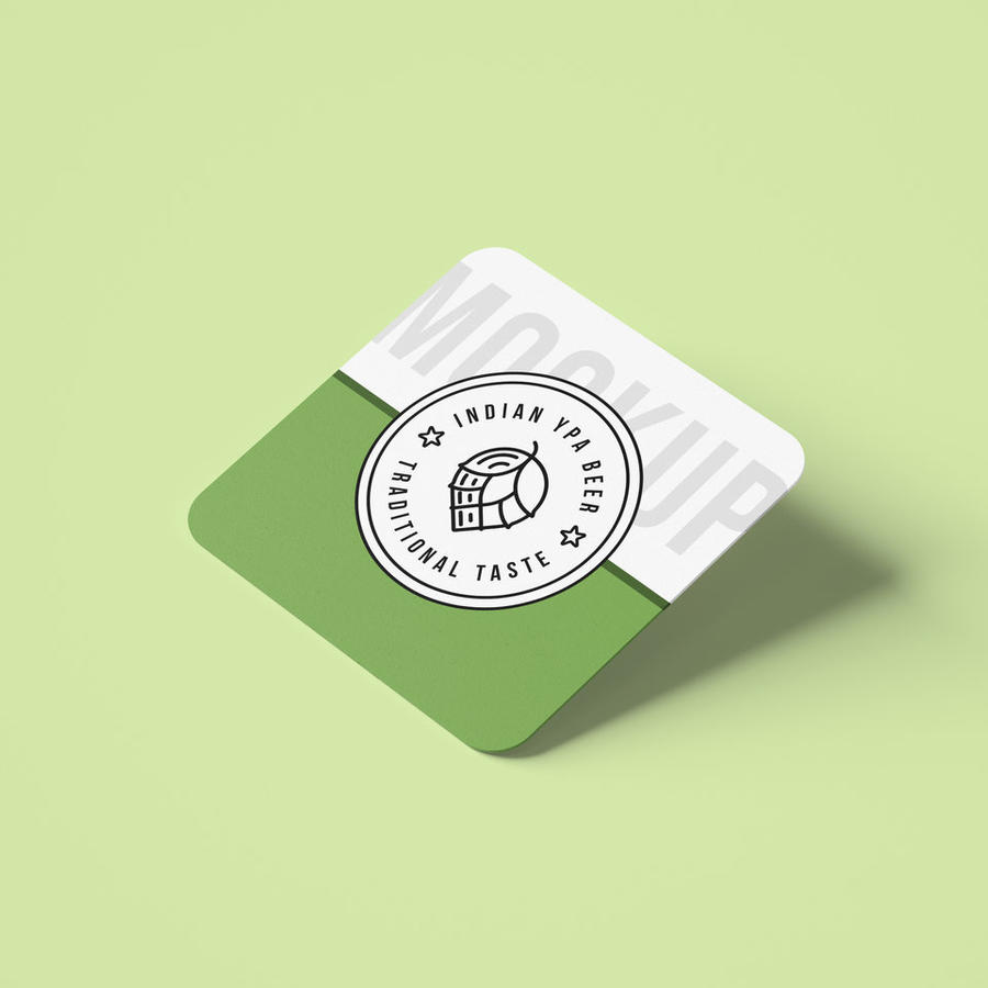 方向包装标贴贴图样机