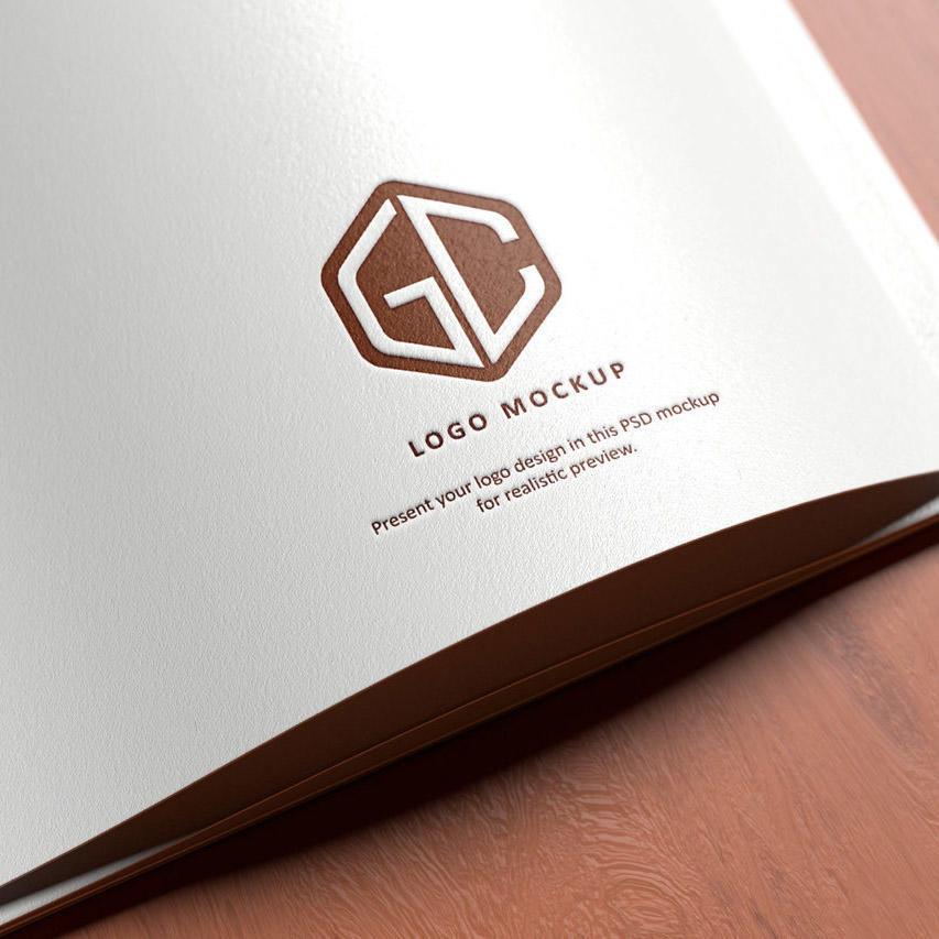 纸张印刷logo样机