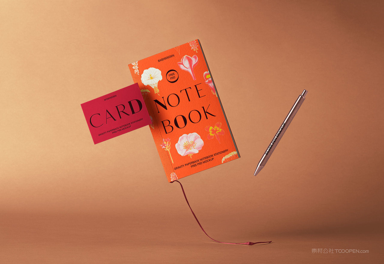 笔记本样机效果展示名片效果