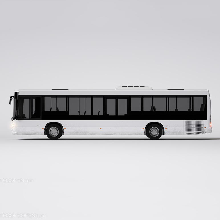 公共汽车大巴车厢式货车面包车贴图样机设计模板效果VI素材PSD分层