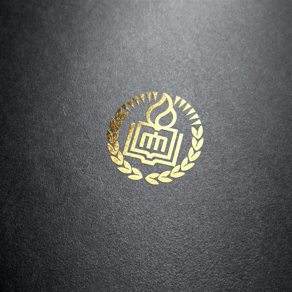 金色质感logo设计样机