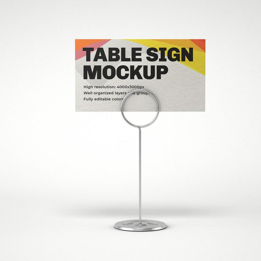 台牌摆台立牌样机psd