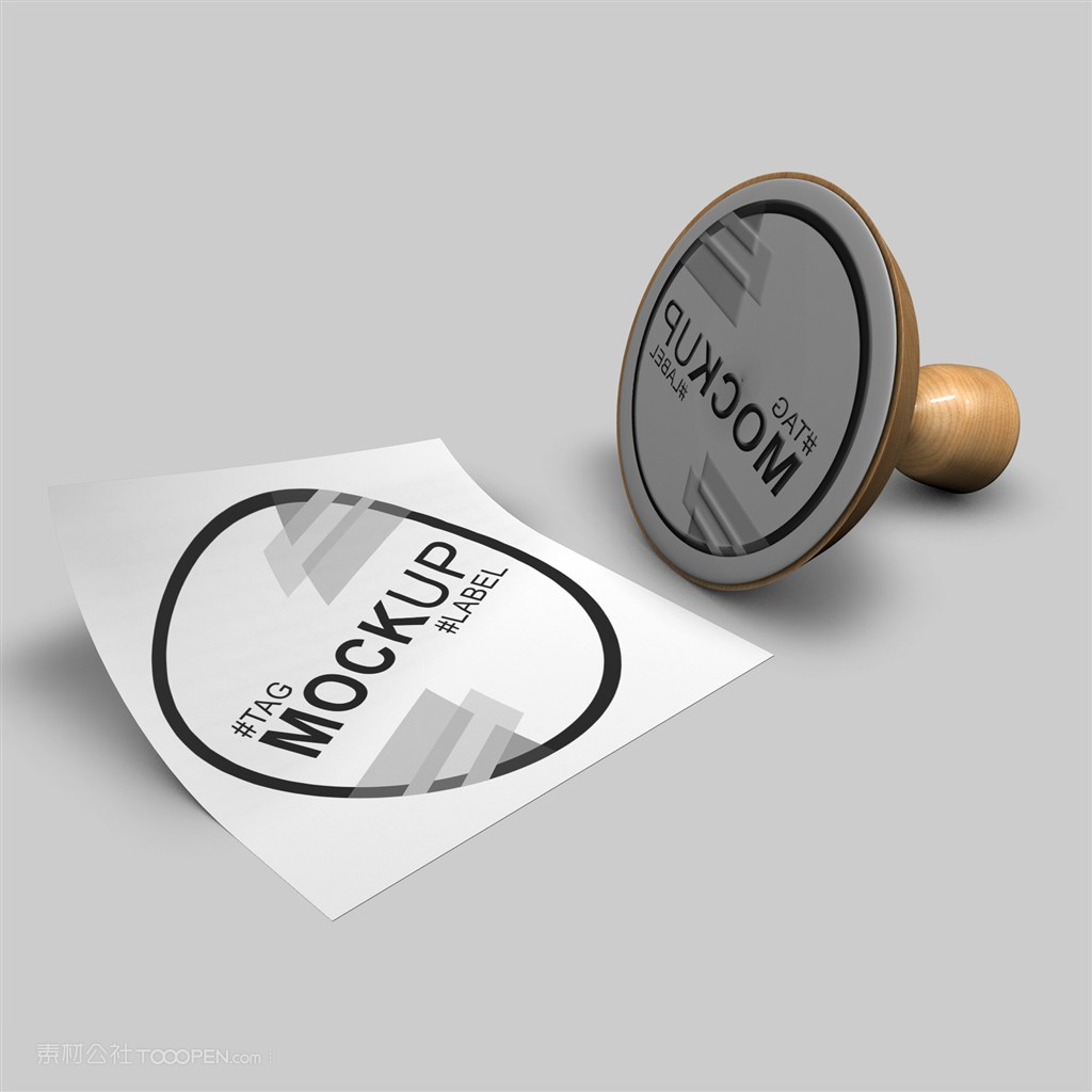 印章logo贴图样机