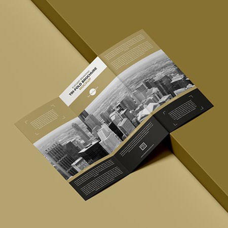 三折小册子样机