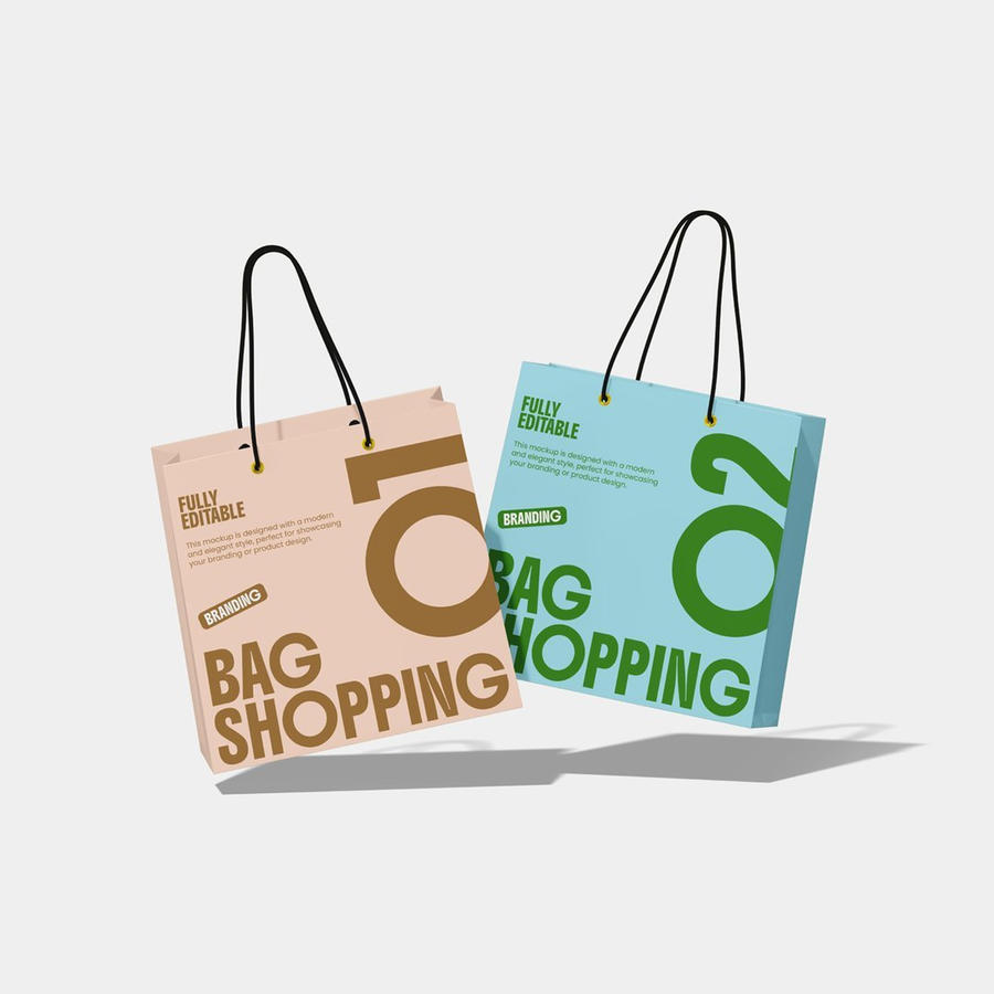 纸袋手提袋样机