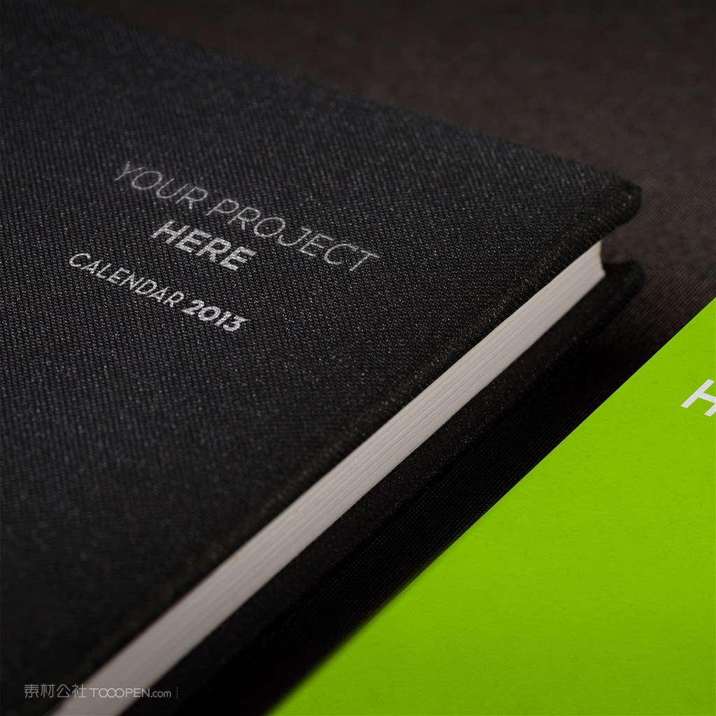 笔记本烫印logo标志样机