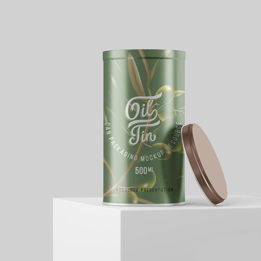 【2051期】圆筒茶叶筒包装样机