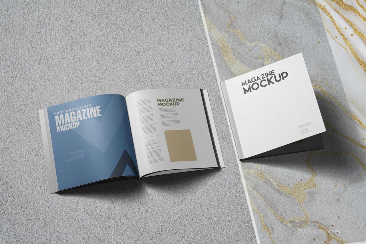 画册杂志内页样机