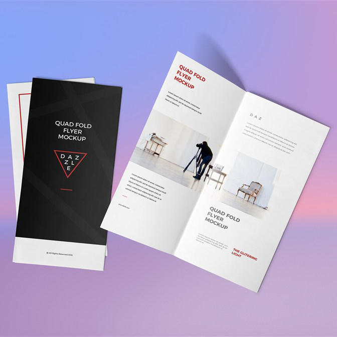 4折页样机模板