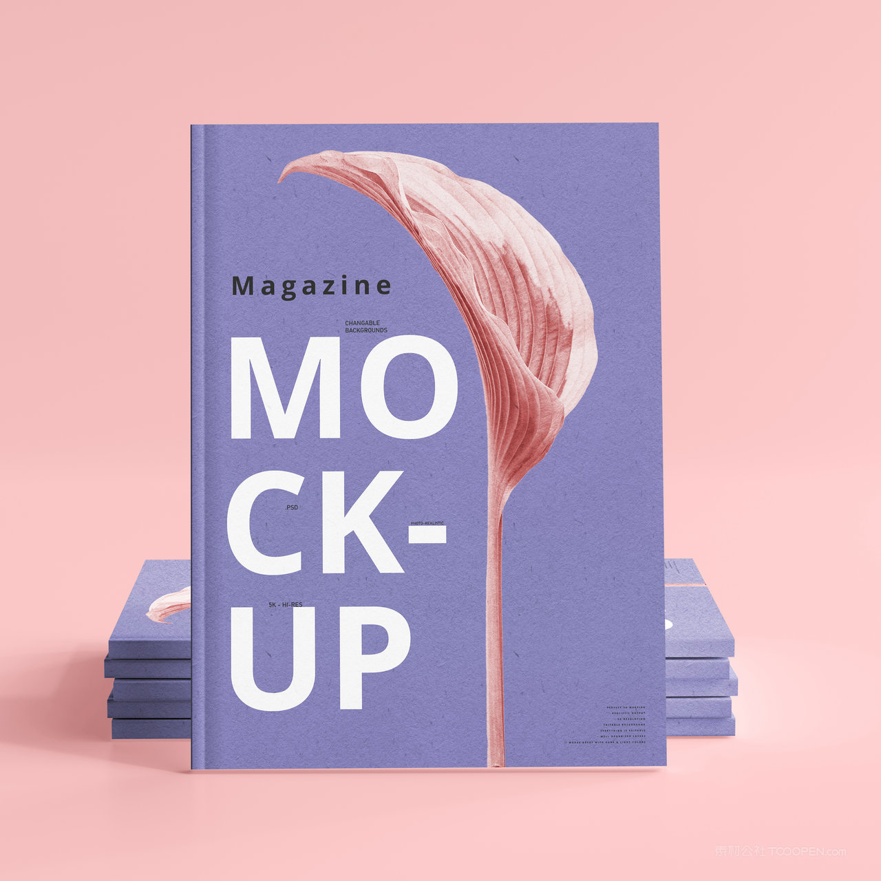 画册书籍正面贴图样机