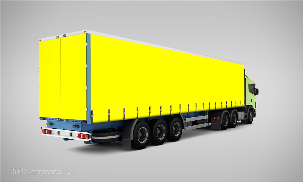 公共汽车大巴车厢式货车面包车贴图样机设计模板效果VI素材PSD分层y08