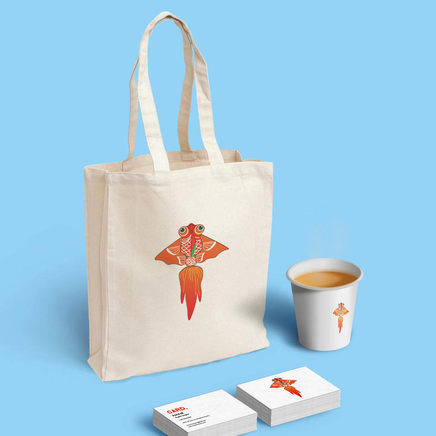 vi商务大气手提袋名片纸杯办公用品样机