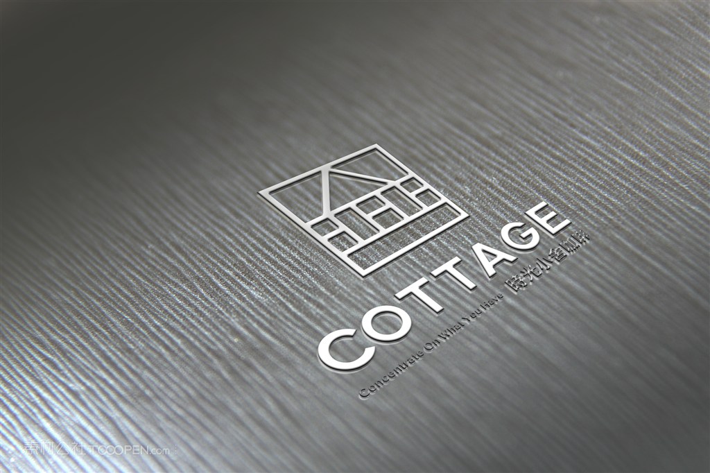 logo金属效果样机贴图