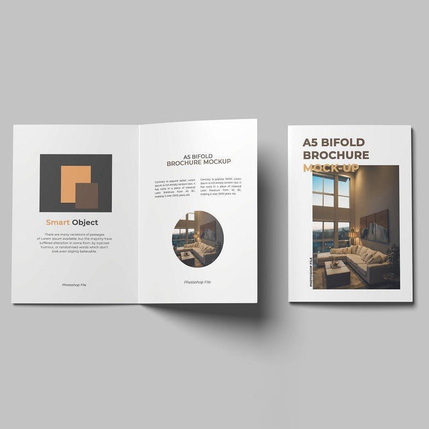 画册展开样机模板