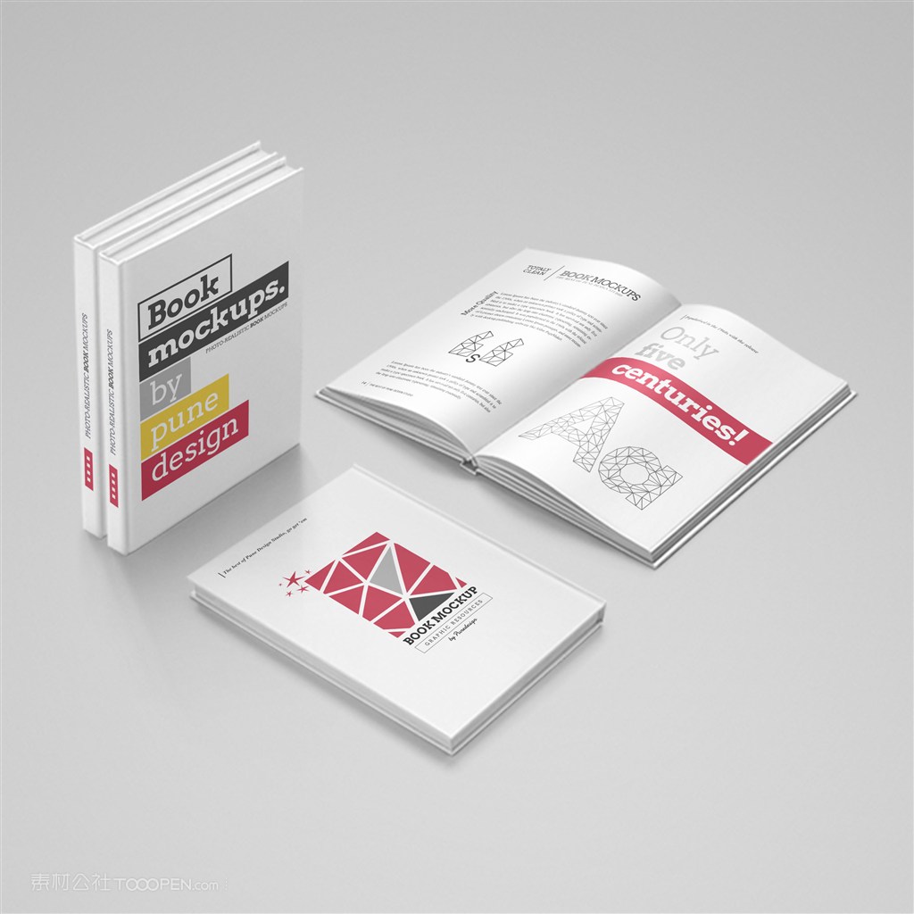 画册封面内页贴图样机