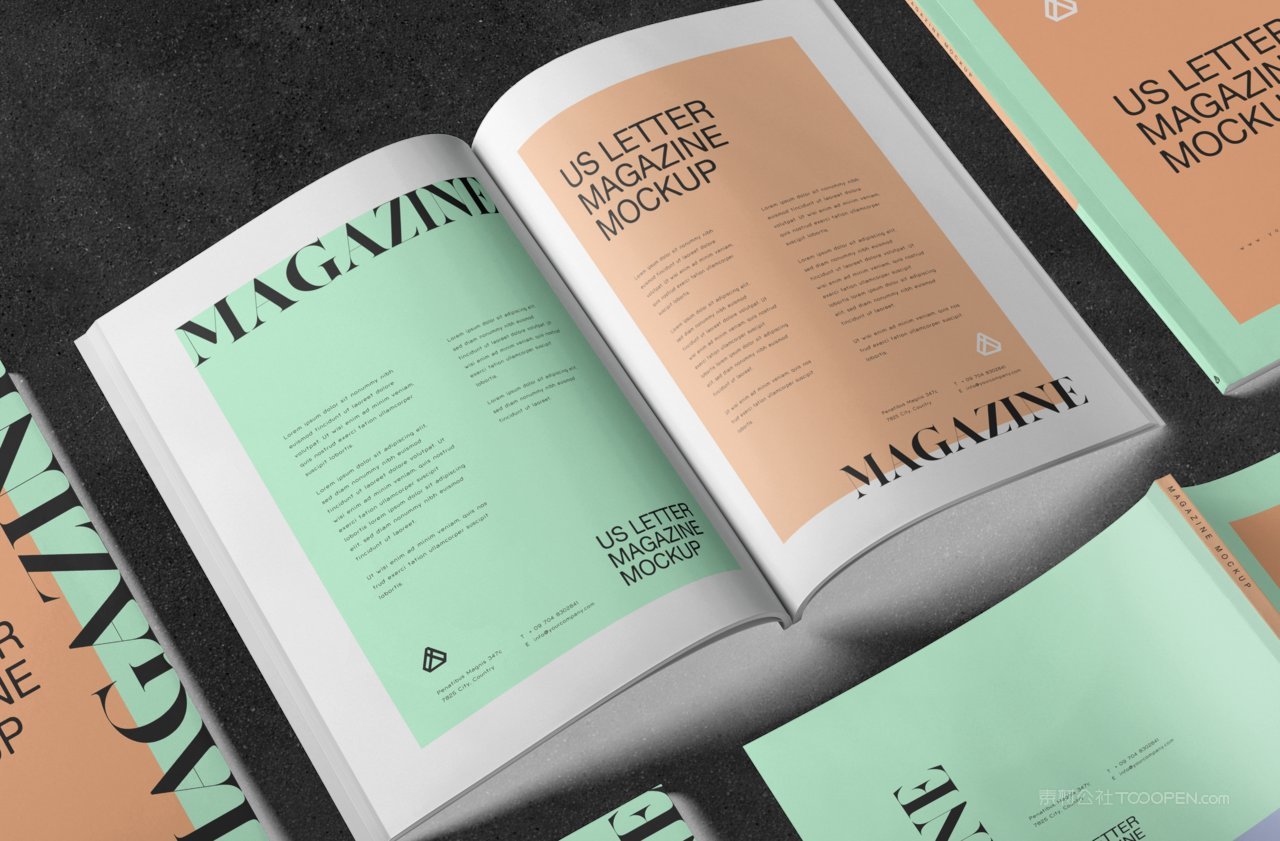 杂志封面样机