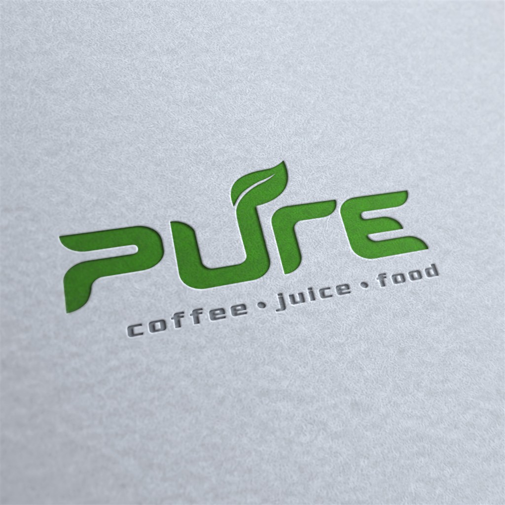 pure压凹凸3D立体logo样机