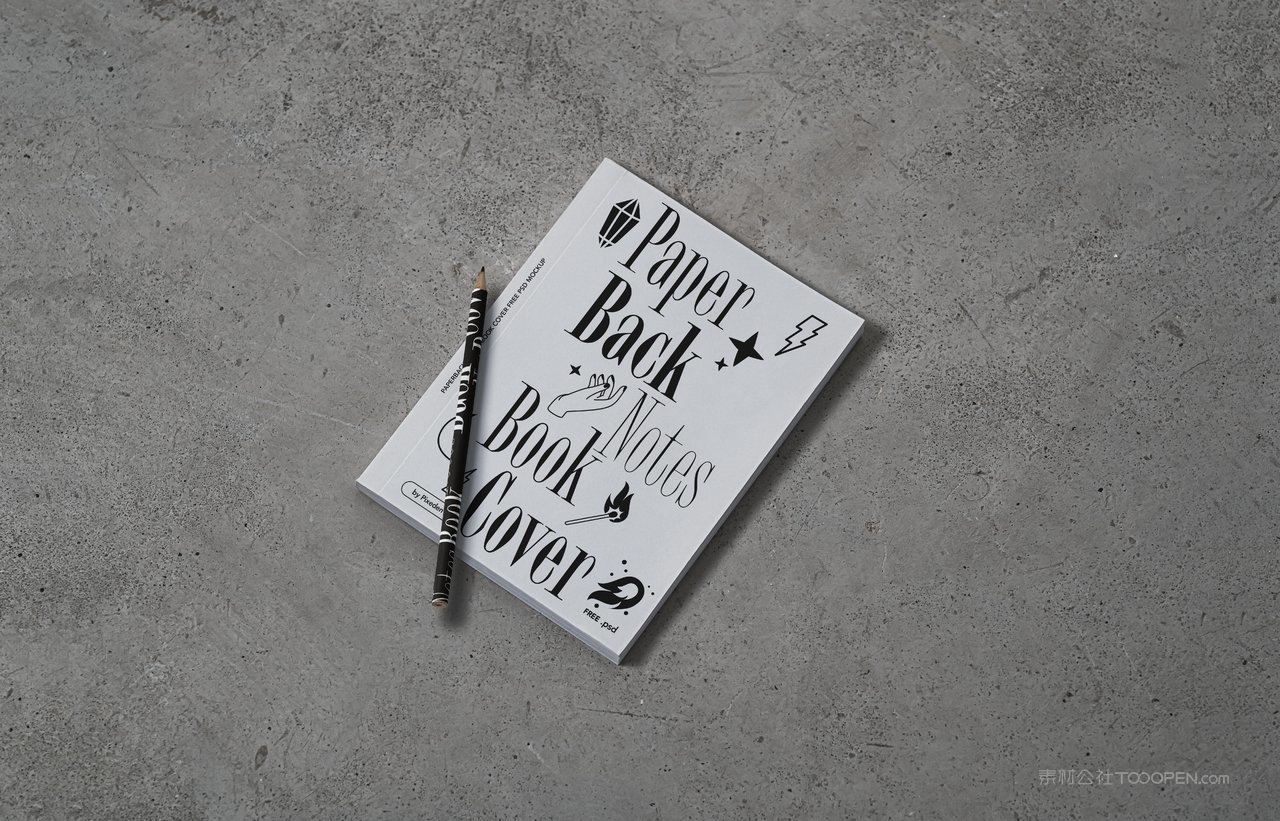 笔记本样机效果图展示记画册杂志封面