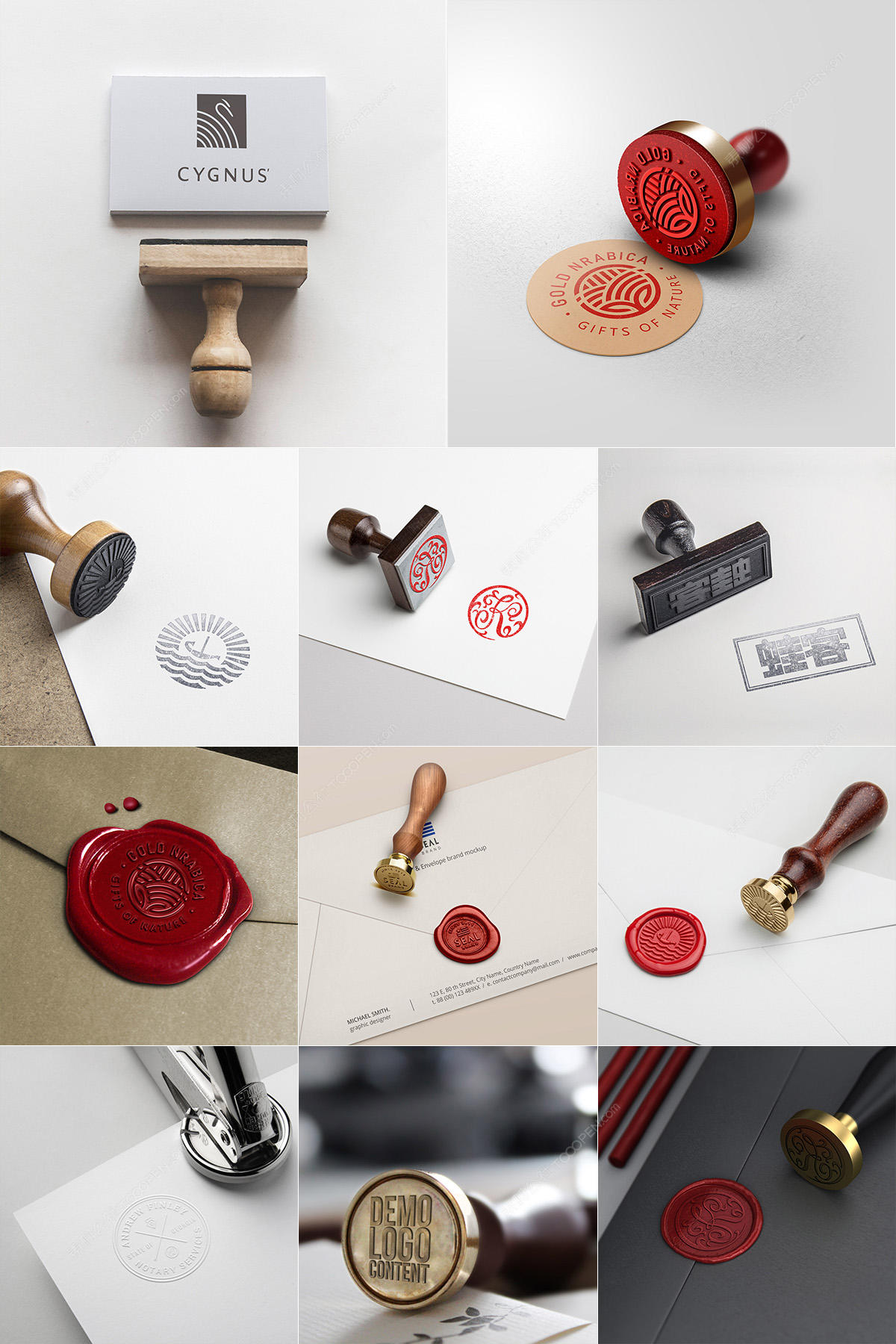 13款印章logo样机