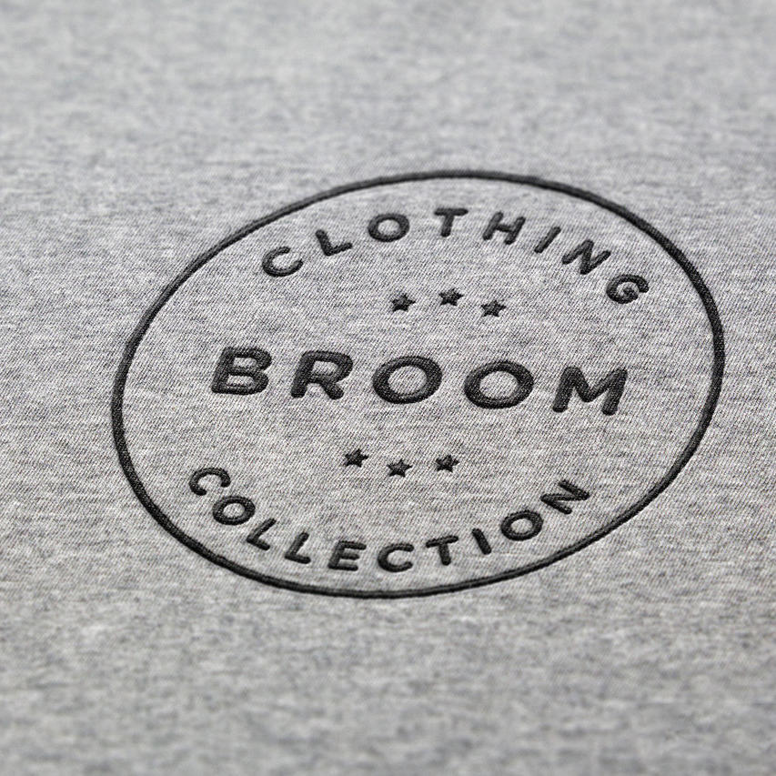 灰色布纹上的logo样机灰色服饰标志样机