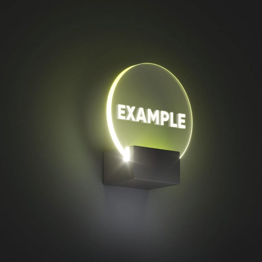 灯光标志logo样机