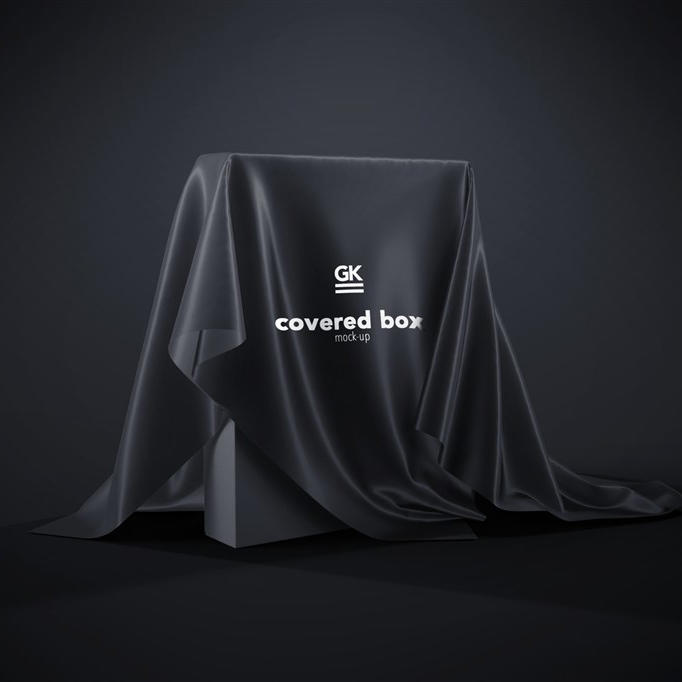 绸缎织物覆盖包装标志样机