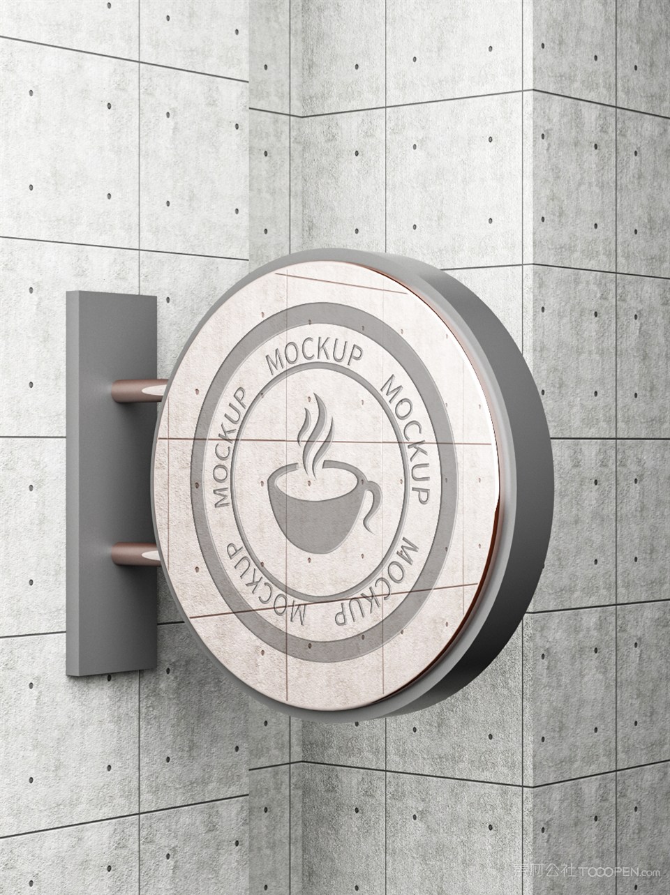 反光金属logo效果样机